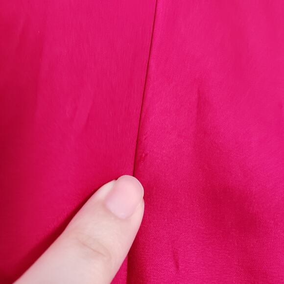 Diane Von Furstenberg Slip Dress Womens 12 Magenta Satin Katrita Sleeveless Wrap - Picture 11 of 16